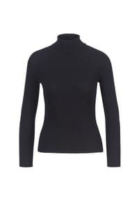 IVKO - Pullover aus edlem Rippenstrick - black
