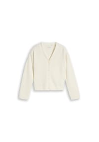 TOM TAILOR - Strickjacke, Rippstruktur, für Kinder - 12906 WOOL WHITE