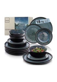 SÄNGER Steingut Geschirrserie Manila - Manila - Blau - Espressotassen Set Manila 12 teilig