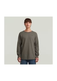 G-STAR RAW - Langarmshirt, Rippbündchen, für Herren - 1260  GS GREY