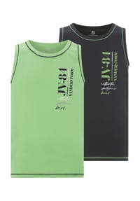 JAN VANDERSTORM - Doppelpack Tanktop FINDOWIN - hellgrün