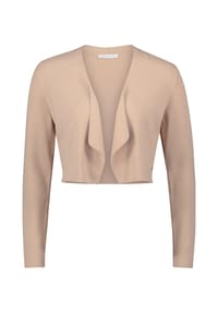 BETTY & CO - Feinstrickjacke ohne Verschluss - hellbraun