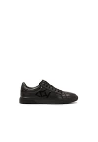 Kazar - Schwarze Sneakers mit großem Monogramm - Schwarz