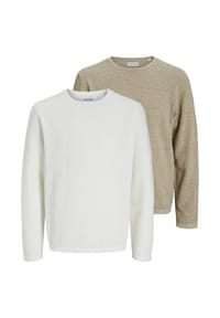 JACK & JONES - Pullover 2er Pack George - Cloud dancer