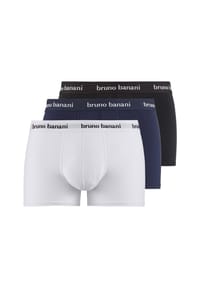 bruno banani - Easy Life Pants, 3er-Pack, Logo-Bund, für Herren - 4571 SCHWARZ/MARINE