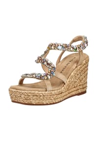 ALMA EN PENA - Veloursleder/Textil Sandalen - Sand