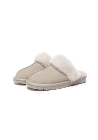 EVERAU® - Damen Leder Hausschuhe Raven - CARIBOU