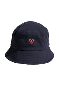 MANGUUN - Bucket Hat, Baumwollle, Stickerei, für Damen - 16334 BLUE