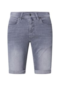 pierre cardin - Bermuda Sisteron mit Dornschlaufe zum Fixieren der Gürtelschnalle - light grey used buffies