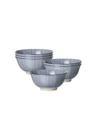 Ritzenhoff & Breker Müslischalen Royal Makoto ø 15,5 cm 6er Set blau-weiß - ROYAL - blau-weiß