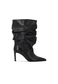 KAZAR STUDIO - Stiefeletten aus Leder in Schwarz mit geknittertem Schaft - Schwarz