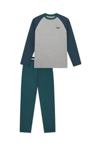SCHIESSER - Schlafanzug Nightwear - grau-mel.