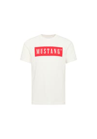 MUSTANG® - Herren T-Shirt - Austin, Big Logo, Bio-Baumwolle, Single Jersey - Dunkelblau