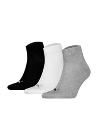 PUMA® - Strümpfe, 3er-Pack, Kurzsocken - 001 GREEN / GREY