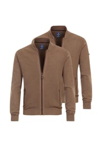 redmond - Strickjacke 2er Pack Basic - Braun