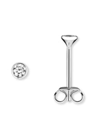 ONE ELEMENT Shine Bright Line - Zirkonia Ohrringe Ohrstecker aus 925 Silber - silber