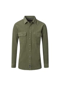 CASAMODA - Herren Hemdjacke uni Casual Fit - Beige