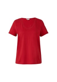 s.Oliver - T-Shirt, Baumwolle, für Damen - 0100 WHITE