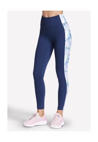 SKECHERS® - Sportleggings GOWALK SEASCAPE FLORAL FL HW LEGGING - purple/turquois