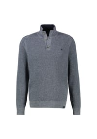 LERROS - Klassischer Troyer aus Baumwollstrick in großen Größen - GRAVEL BEIGE MELANGE