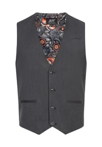 JEFF - Anzugweste Nikolaj Plain - Dk Grey