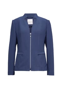GOLDNER - Trageangenehmer Struktur-Jerseyblazer - blauviolett