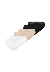 TRIUMPH - Tai Slip 6er Pack Feel of Modal - Beige / schwarz