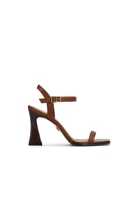 Kazar - Braune Sandalen mit einem einzigartigen Absatz - Braun