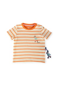 sigikid® - T-Shirt Wild Flamingo ,  für Babys und Kleinkinder - creme/orange