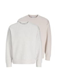 JACK & JONES - Sweatshirt 2er Pack Barron - Beige / schwarz