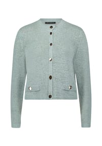 BETTY BARCLAY - Strick-Cardigan mit aufgesetzten Taschen - Foam Green