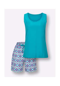 Witt - Shorty - magenta-mint-bedruckt