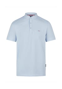HECHTER PARIS - Polo Klassisches Piqué-Material - light blue