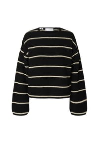 SELECTED FEMME - Strickpullover "Selma" , überschnittene Schultern, für Damen - 179099001 BLACK