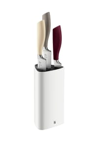 WMF - Messerblock ELEMENTS JOY, 4-teilig - weiß/creme/grau/rot