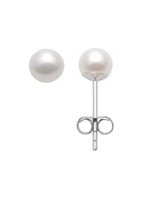 Adelia's - Damen Silber Schmuck 925 Silber Ohrringe  Ohrstecker mit Süßwasser Zuchtperle - silber