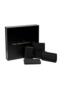 The Chesterfield Brand - Kreditkartenetui 4-teiliges Geschenkset Leder 7 cm - braun