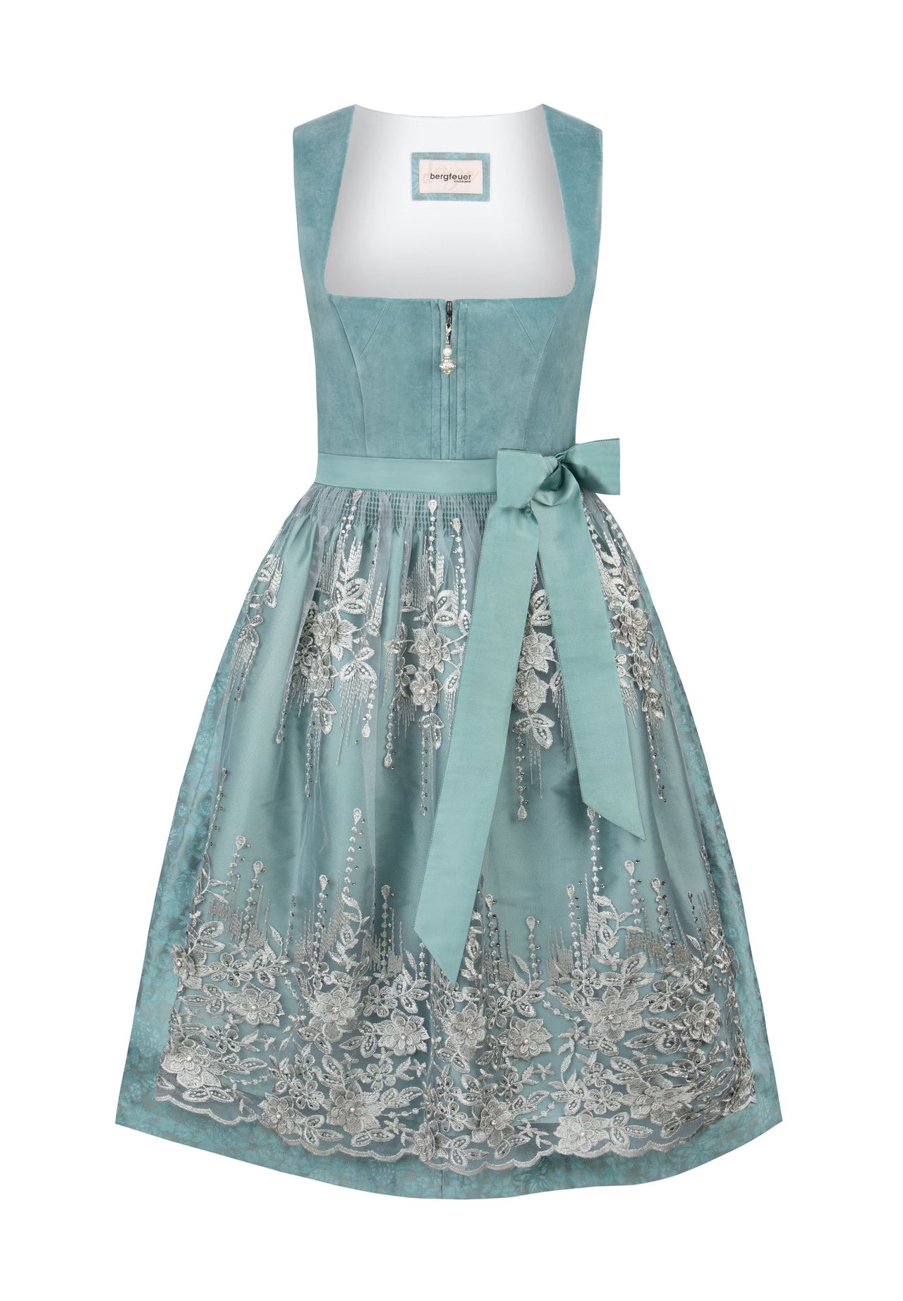 Produktbild von Dirndl Sarah 3-teilig In Grau – Elegantes Trachtenkleid Für Damen Von Trachtl.de