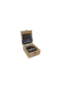 NAVIGARE® - Geldbörsen- und Gürtel-Set - nero