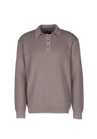 HONESTY RULES - Strick Polo Knitter - mud