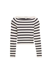 TOM TAILOR - Pullover, U-Boot-Ausschnitt, für Kinder - 32557WHITEGREY STR