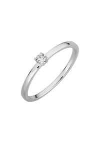 LYOMI - Ring 585/- Gold 1 Diamant Lab Grown 0,10ct. - weiß