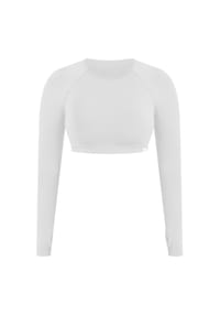 SMILODOX - Crop Longsleeve Linnea - Blau