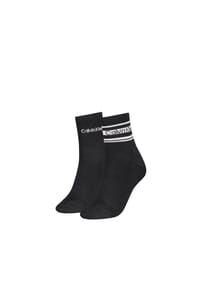 Calvin Klein - Socken, 2er-Pack, für Damen - 001 BLACK
