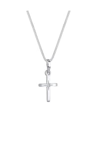 elli. - Halskette Kreuz Sterngravur 925 Sterling Silber - Gold