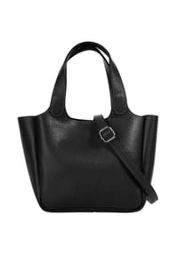 Cluty - Handtasche Echt Leder, Made In Italy - blau