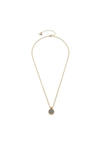 LEONARDO - Damen Kette mit Anhänger Odelle, Edelstahl mit Achat - GOLD