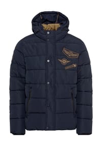 GLOBETROTTER - Steppjacke, Kapuze, für Herren - 290  BLACK