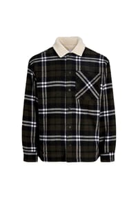 JACK & JONES - Teddyjacke ZAC TEDDYSHIRT Jacke - grün