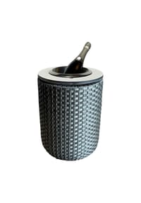 COOTAB COOLER TABLE - Beistelltisch mit Edelstahl-Kühler London 50 cm - Anthrazit/Champagner